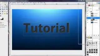 GIMP Tutorial German | Ausgestanzter Text