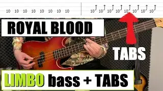 Royal Blood - Limbo (E A D G Tuning, TABS on screen)