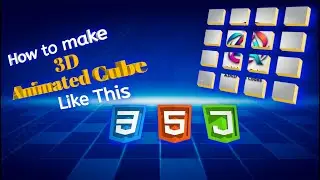 How to make 3d animated cube by html css and javascript | easy project for beginners | HTML CSS JS