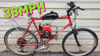 $190 Amazon 4-Stroke Bicycle Engine Kit Install/First Ride NNKH