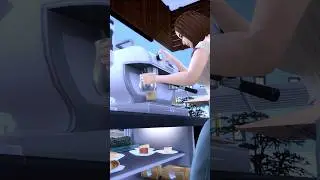 A DAY IN MY LIFE AS A BARISTA #thesims4 #shorts