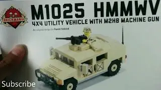 Brickmania M1025 HMMWV Unboxing, Speed Build, and Review