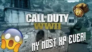 MOST XP EVER!? INSANE COD WW2 BAR GAMEPLAY