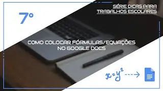 Como colocar formulas/equações no google docs