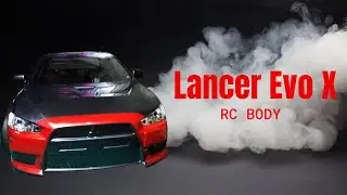 Mitsubishi Lancer Evo X | Rc Drift Body Build Paint | Sakura D5s