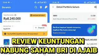 Review Keuntungan Beli Saham BRI di Aplikasi Ajaib