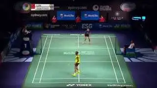 [HD] Final - MS - Lin Dan vs Simon Santoso - 2014 The Star Australian Badminton Open