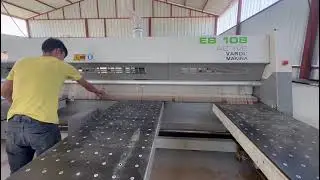 Biesse EB 108 Panel Ebatlama Kurulum/Teslimat ve parça denemesi #varolmaktv #machinerychannel