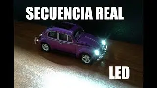 Leds en Vocho  a escala