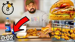 8 MINUTE ULTIMATE Fast Food Challenge: Can You Handle It?