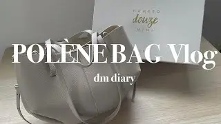 POLÈNE バッグ👜の購入品紹介🇫🇷 | POLÈNE cyme mini bag vlog | English subtitles
