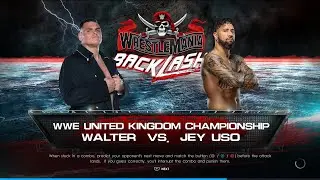 Jey Uso VS Gunther WWE Highlights #wwe #jeyuso #gunther #saturdaynightmainevent