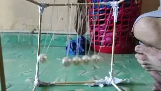 Péndulo de Newton Tarea de Física(No es un video para el canal)