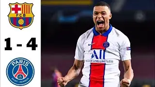Barcelona vs PSG 1-4 extended highlights and goals 2021/2/16