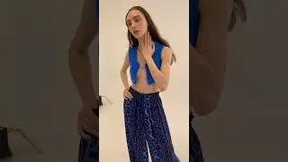 Топ спицами из пряжи Lana Grossa Per Fortuna 