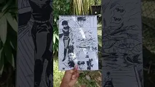 Drawing manga panels untill I get famous ✨ day20❤️ #mangaartist #art #jujutsukaisen #jjk #shorts