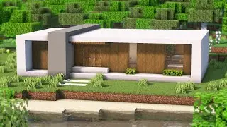 Minecraft: How To Build a Simple Modern House | Easy Modern House Tutorial