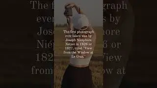 The first photograph in history 