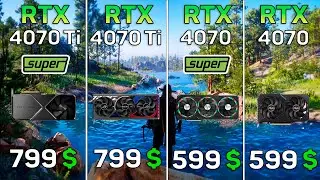 RTX 4070 Ti SUPER vs RTX 4070 Ti vs RTX 4070 SUPER vs RTX 4070 - Watch This Before Buy!
