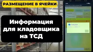 Размещение по ячейкам на адресном складе с ТСД