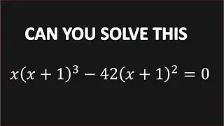 Solve This Problem - x(x+1)^3-42(x+1)^2 = 0