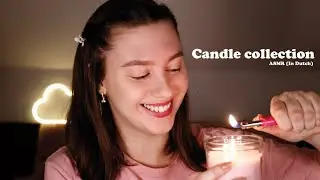 ASMR Candle Collection (crackling fire sounds, tapping..) | In Dutch