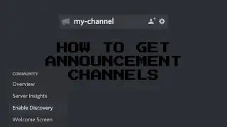Discord - How To Get Announcement Channels