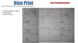 Plumbing Blue Print Abbreviations LESSON #3