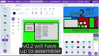squarehop start |green square incremental V0.2  | scratch devlog