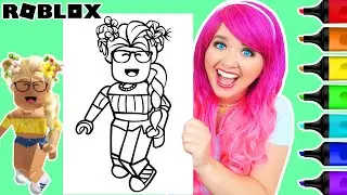 Coloring a Roblox Kawaii Girl Avatar | Ohuhu Paint Markers