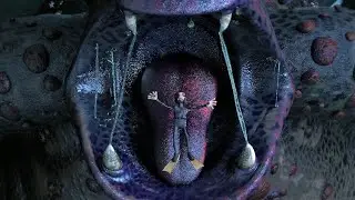 Octopus monster eats person (DB)