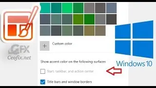 Custom Theme: Start, taskbar and action center greyed out