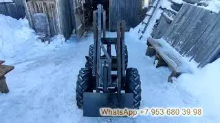 Самодельный минипогрузчик 4х4 с задней навеской. Повторитель копир на стрелу.