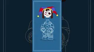 LEGO Pomni From The Amazing Digital Circus #shorts
