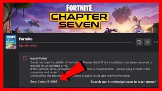 How to Fix Fortnite Error Code IS-0009 | Fortnite Install Failed Error IS-0009 (2026)