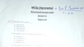 Agronomy 1000 mcqs - part 1 #ppsc #agricultureofficer #agronomy
