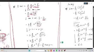 Poisson distribution -- P(x), E(x),Var(x)
