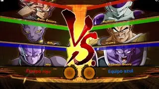 Goku Oscuro y Bills y Hit Vs Freezer y Nappa y Capitán Ginyu Dragon Ball Fighterz