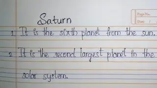 10 lines on SATURN in English // essay on saturn