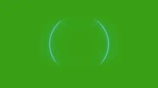 4K Radiowave Signal Animation - Blue Pulse Waves on Green Screen