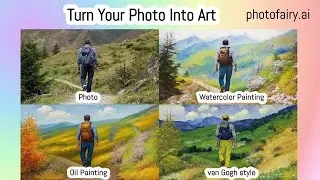 Turn your photo into art using photofairy.ai