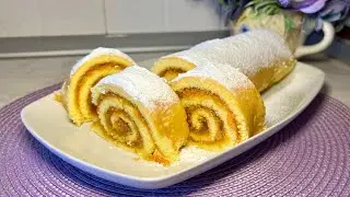Когда гости на пороге, приготовьте этот рулет с вареньем.