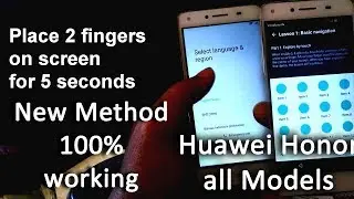 Huawei Honor FRP Google account Bypass(y5ii,y3ii,6x,7x,8 lite tested)  100 % New Method