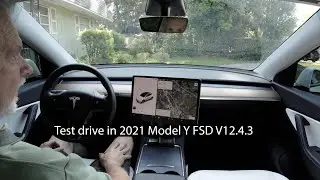 FSD 12 4 3 Tesla 2021 Model Y