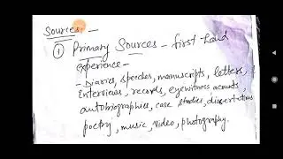 Source and Significance of Sources in Research