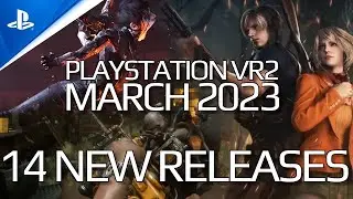 New PlayStation VR2 Games for March 2023 | 14 New Releases