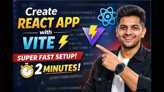 Create React App with Vite in 2 Minutes ⚡ | Fastest Setup Guide (2026)