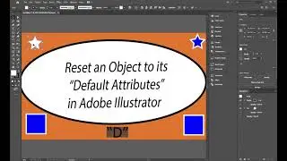 Reset an Object to its Default Attributes in Adobe Illustrator