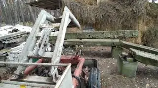 Самодельный погрузчик , разбираем эстакаду .
