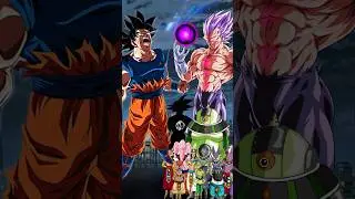 True Ultra instinct vs true master Ultra ego or God #dargonball #goku #dargonballsuper #shorts